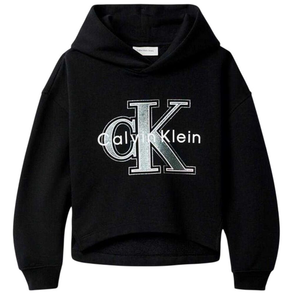 Calvin Klein Childrens/Kids Big Logo Hoodie / Black